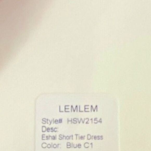 Lemlem Womens Esthal Colorblock Short Dress Swim Cover-up Blue XS $495, swim New - Picture 12 of 13